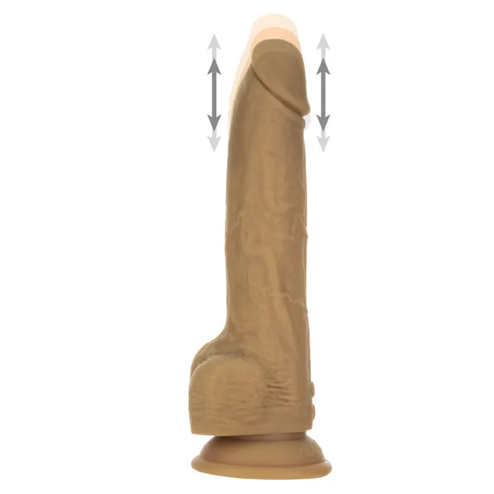 Dildos | BMS Enterprises Naked Addiction 9 Inch Thrusting Dong With Remote
