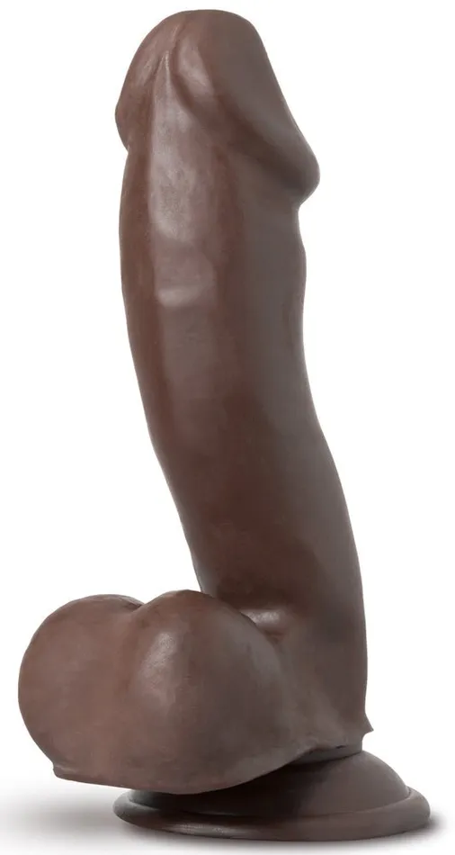 Blush Dildos | Au Naturel - Troy - 6 Inch Dildo - Chocolate
