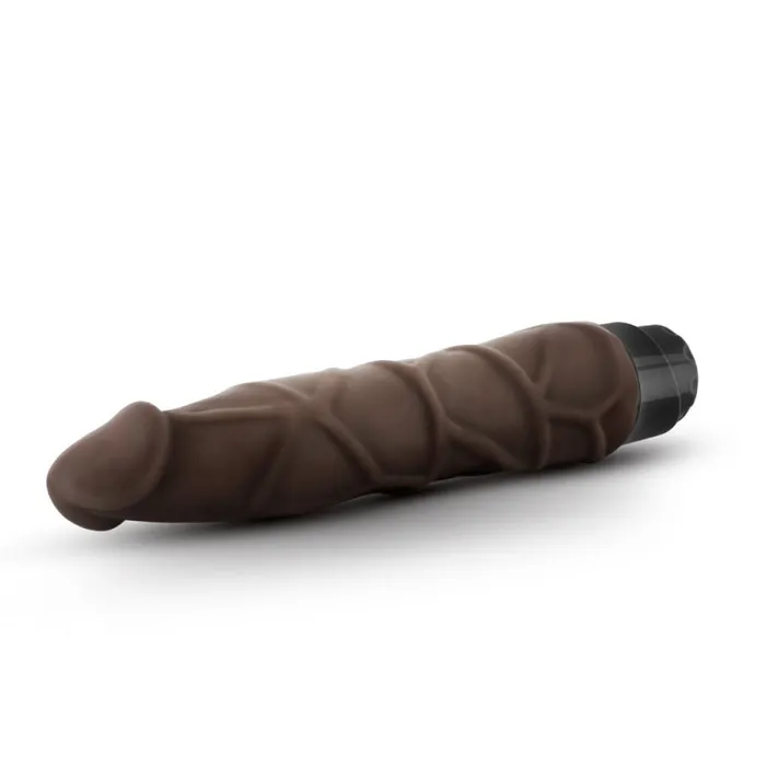 Blush Novelties Dildos Dr Skin Cock Vibe 1 9 Inch Vibrating Cock Chocolate