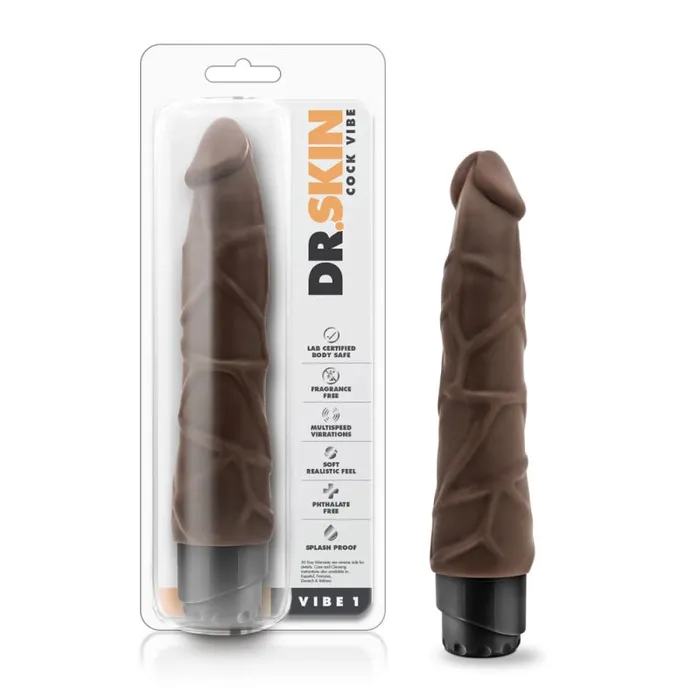 Blush Novelties Dildos | Dr. Skin - Cock Vibe 1 - 9 Inch Vibrating Cock - Chocolate Blush Novelties Dildos | Dr. Skin - Cock Vibe 1 - 9 Inch Vibrating Cock - Chocolate