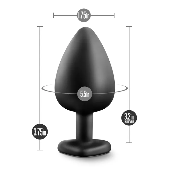 Blush Temptasia - Bling Plug - Large - Black | Anal Blush Temptasia - Bling Plug - Large - Black | Anal