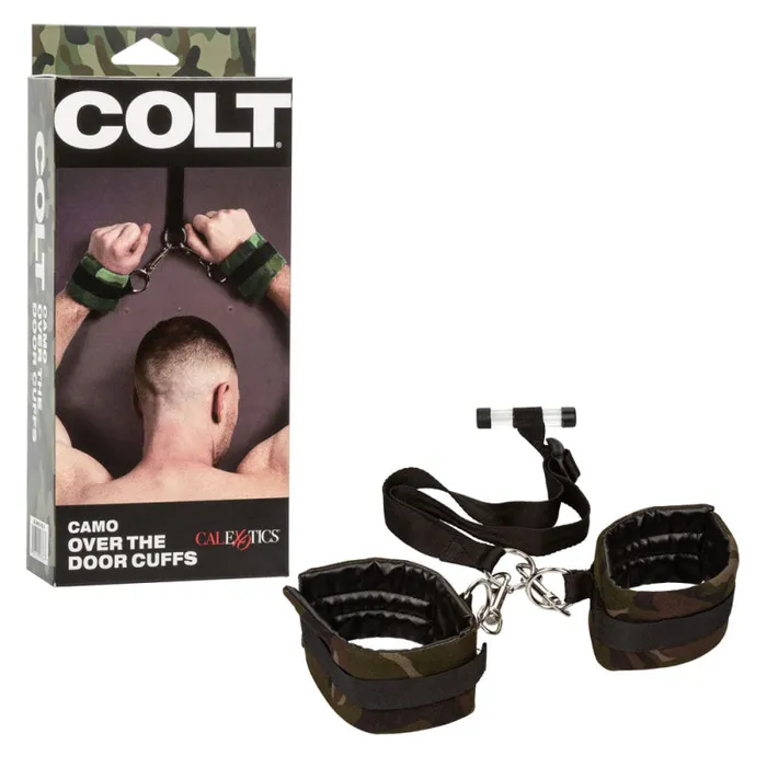 CalExotics Colt Camo Over the Door Cuffs Dildos
