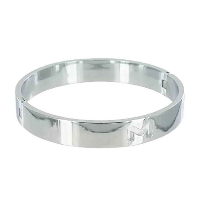 Chrome Slave Collar Small Medium XR Brands Master Series Male Sex Toys