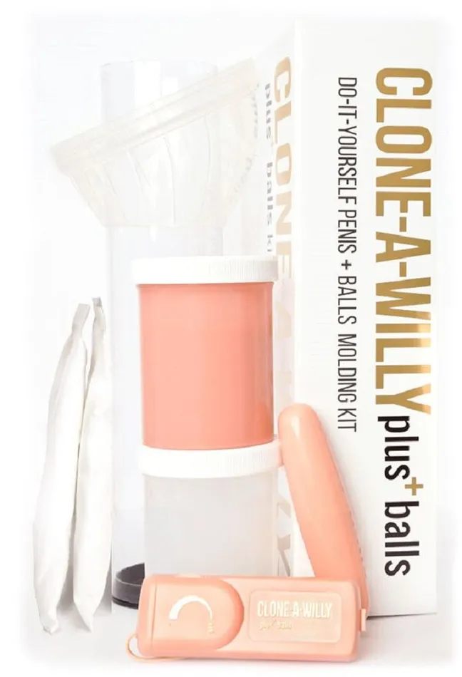 CloneaWilly Dildos Clonea Willy Plus Balls Kit Light Skin Tone
