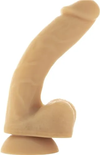 Dildos | BMS Addiction Andrew 8in Bendable Dong Caramel