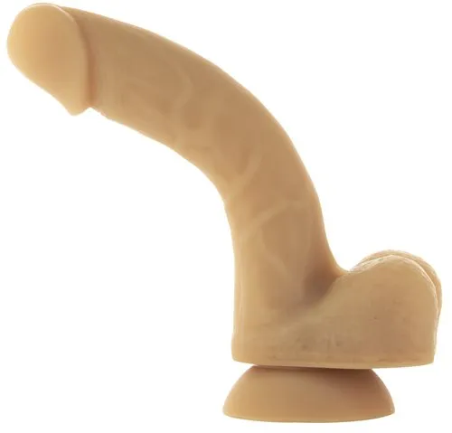 Dildos | BMS Addiction Andrew 8in Bendable Dong Caramel