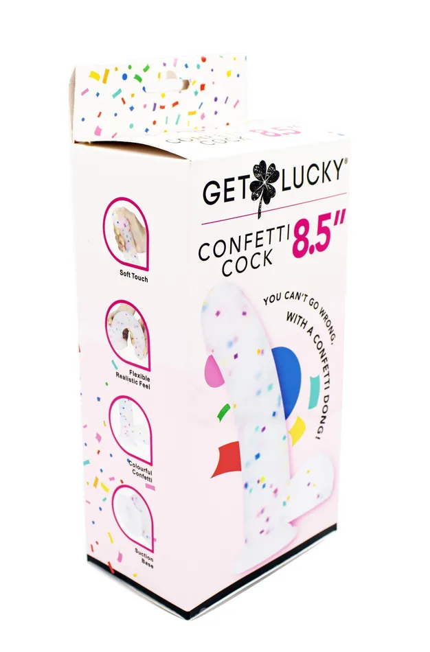 Dildos | Get Lucky Confetti Cock - 8.5 Inch - Voodoo Toys