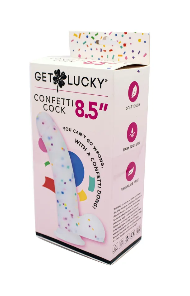 Dildos | Get Lucky Confetti Cock - 8.5 Inch - Voodoo Toys