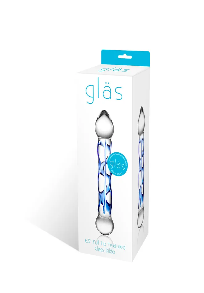 Dildos Glas Full Tip Textured 65 Glass Dildo