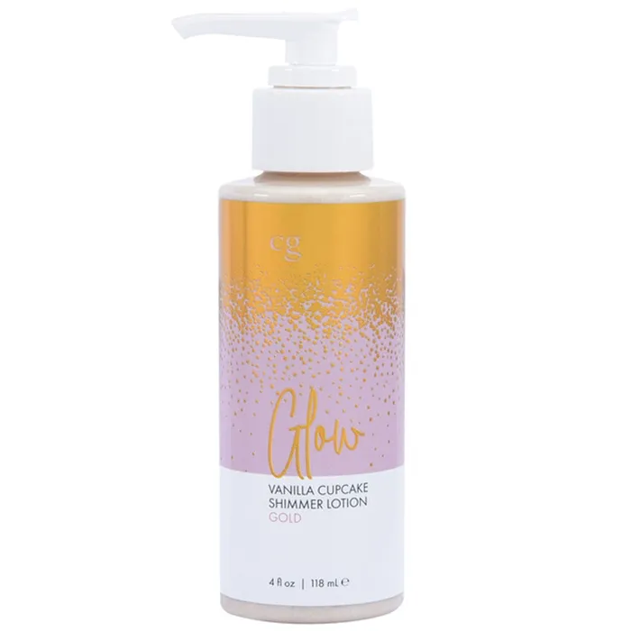 Dildos Glow Vanilla Cupcake Shimmer Lotion Gold 4 Oz Classic Brands