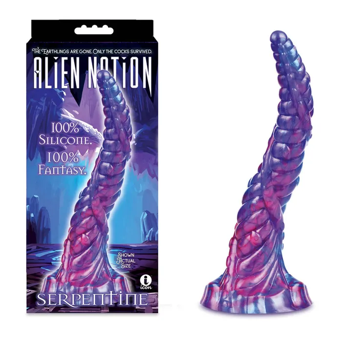 Dildos Icon Brands Alien Nation Serpentine Purple 30 cm Fantasy Dong