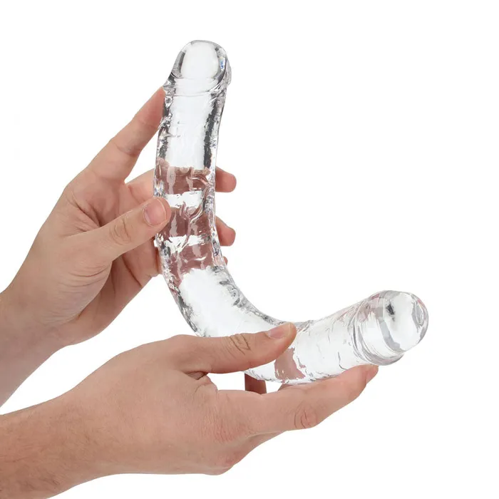 Dildos | REALROCK 34 cm Double Dong - Clear-(rea159tra) - Shots Toys Dildos | REALROCK 34 cm Double Dong - Clear-(rea159tra) - Shots Toys