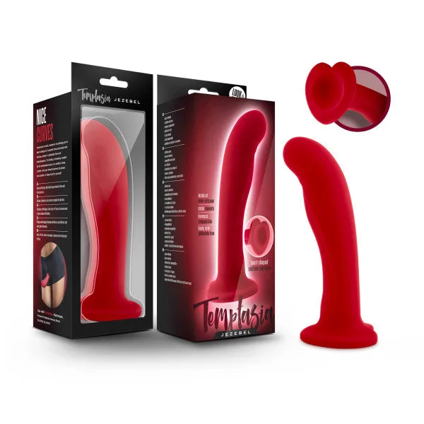 Dildos | Temptasia Jezebel Crimson Red Dildo - Blush Novelties