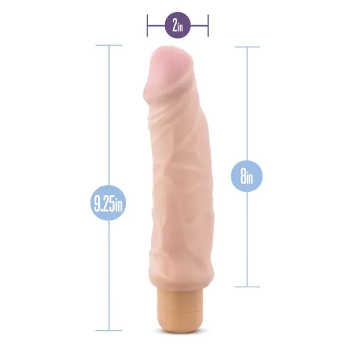 Dildos | X5 Hard on Vibrating 9 Inch Dildo - Natural - Blush Novelties Dildos | X5 Hard on Vibrating 9 Inch Dildo - Natural - Blush Novelties