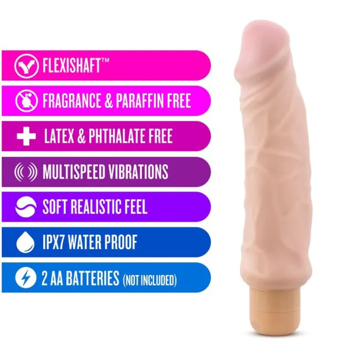 Dildos | X5 Hard on Vibrating 9 Inch Dildo - Natural - Blush Novelties Dildos | X5 Hard on Vibrating 9 Inch Dildo - Natural - Blush Novelties