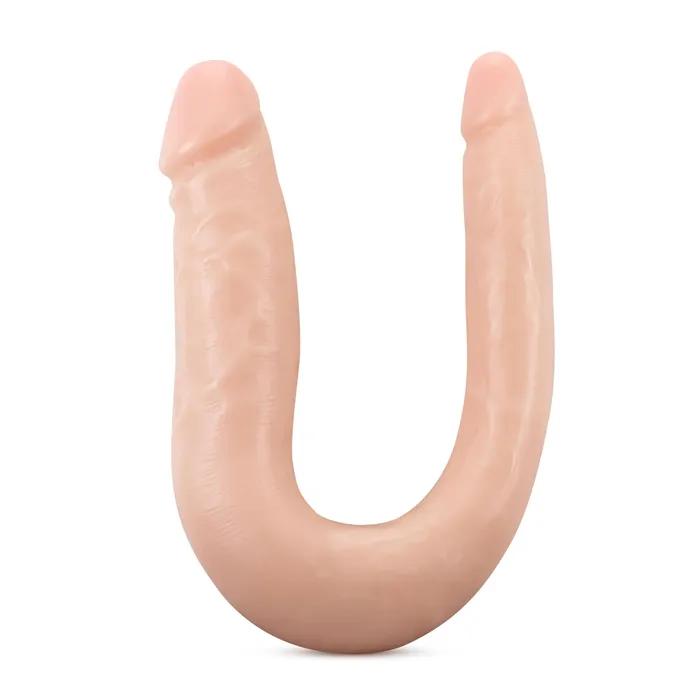 Dr. Skin Silicone - Dr. Double - 12 Inch Double  Dong - Vanilla | Blush Dildos