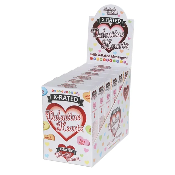 Little Genie Dildos XRated Valentines Heart Candy 6 Count Display
