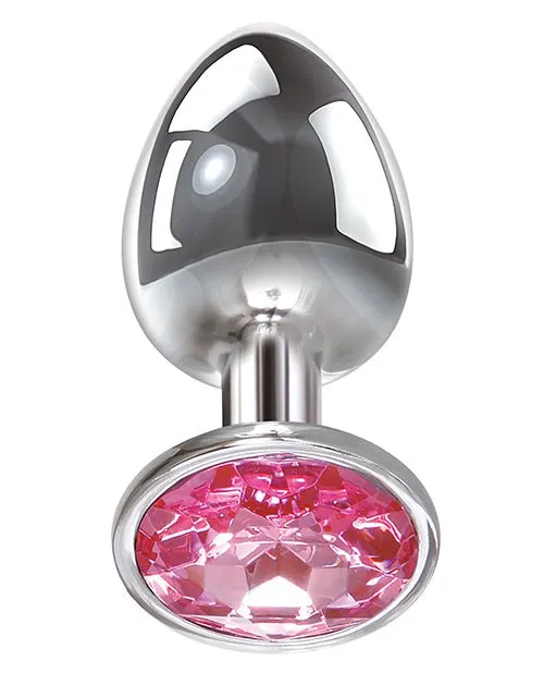 Male Sex Toys | Adam & Eve Pink Gem Anal Plug Large - Evolved Novelties