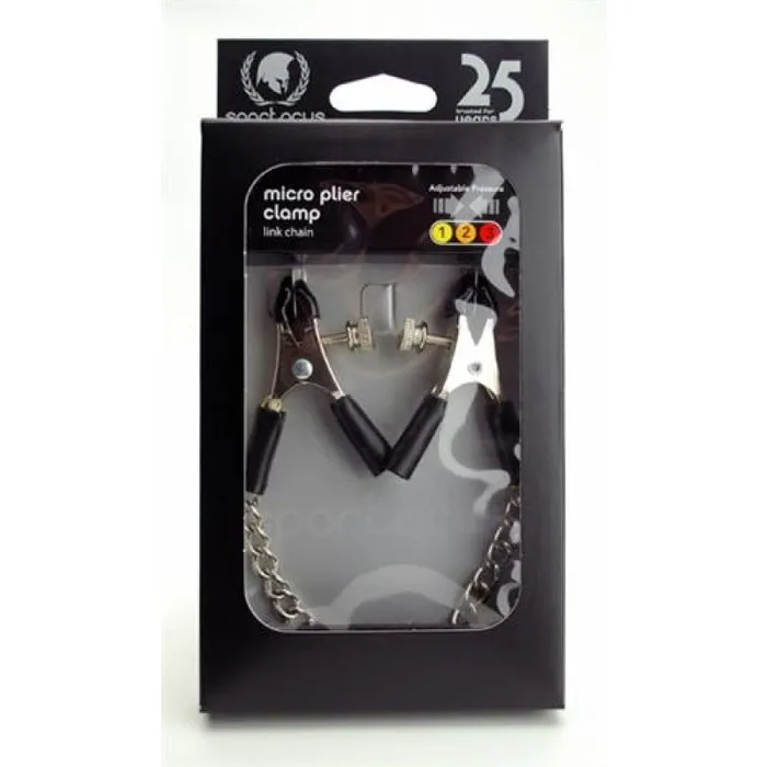 Male Sex Toys | Adjustable Micro Plier Clamps - Link Chain - Spartacus Male Sex Toys | Adjustable Micro Plier Clamps - Link Chain - Spartacus