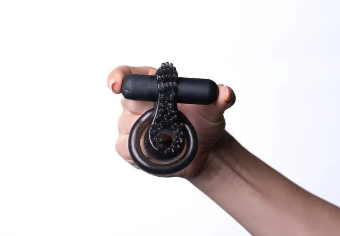 Male Sex Toys | Jagger Rechargeable Vibrating Cock Ring Black Sleeve - Maia Toys