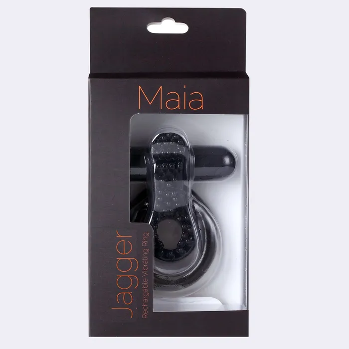 Male Sex Toys | Jagger Rechargeable Vibrating Cock Ring Black Sleeve - Maia Toys
