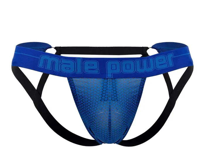 Male Sex Toys | Male Power Lingerie Sexagon Strappy Ring Jock - - Royal