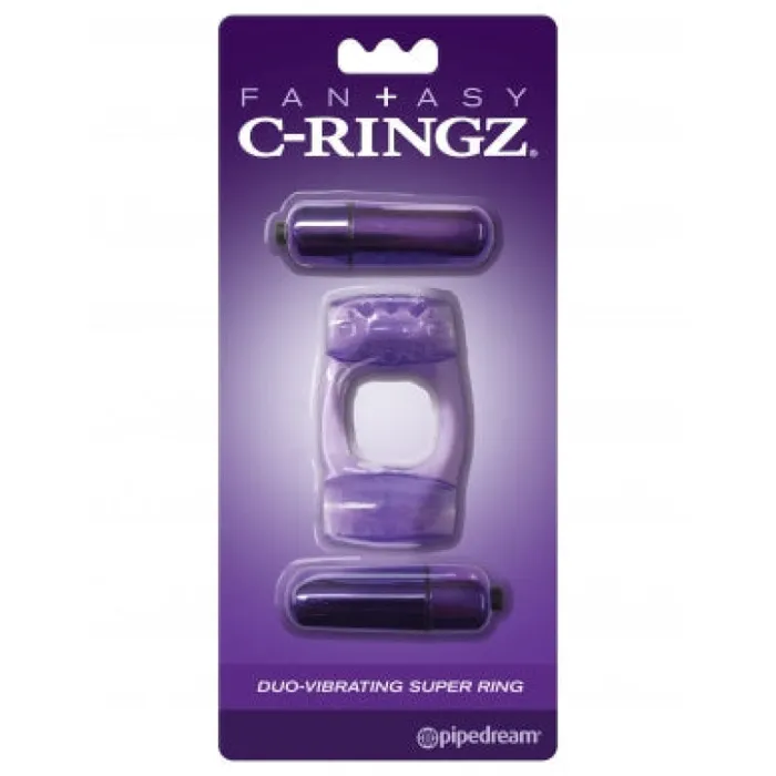 Male Sex Toys | Pipedream Fantasy C-Ringz Duo-Vibrating Super Ring Purple Male Sex Toys | Pipedream Fantasy C-Ringz Duo-Vibrating Super Ring Purple