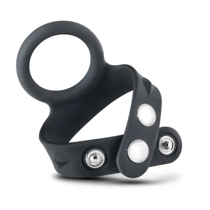 Performance - Vs7 - Silicone Cock & Ball Strap  Large - Black | Blush Novelties Male Sex Toys