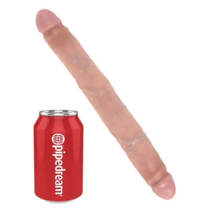 Pipedream Dildos | King Cock 12 Inch Slim Double Dildo - Flesh Pipedream Dildos | King Cock 12 Inch Slim Double Dildo - Flesh