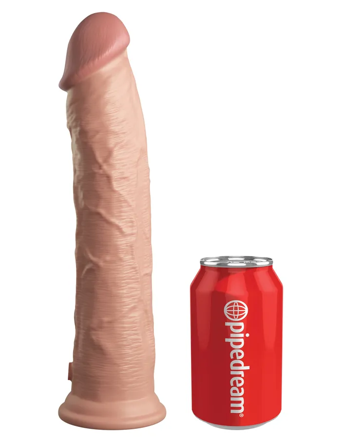 Pipedream Dildos | King Cock Elite 11 Inch Silicone Dual Density Cock - Brown