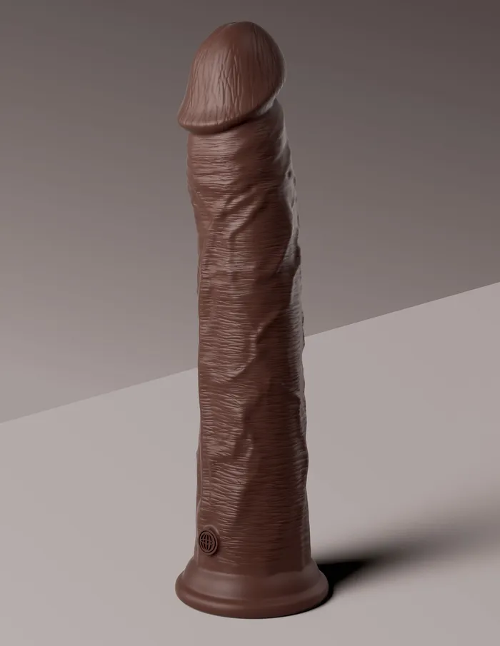 Pipedream Dildos | King Cock Elite 11 Inch Silicone Dual Density Cock - Brown