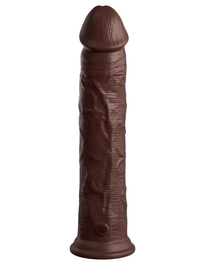 Pipedream Dildos | King Cock Elite 11 Inch Silicone Dual Density Cock - Brown