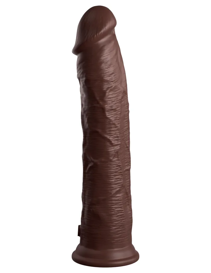 Pipedream Dildos | King Cock Elite 11 Inch Silicone Dual Density Cock - Brown