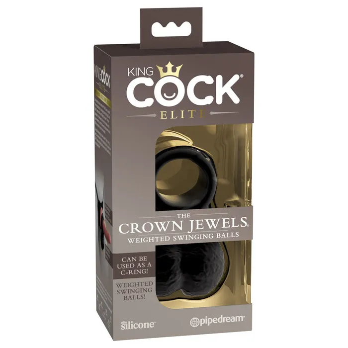 Pipedream Dildos King Cock Elite Swinging Silicone Ballspd578123