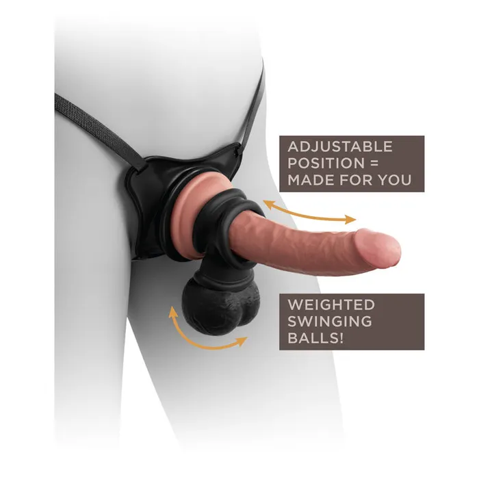 Pipedream Dildos | King Cock Elite Swinging Silicone Balls-(pd5781-23) Pipedream Dildos | King Cock Elite Swinging Silicone Balls-(pd5781-23)