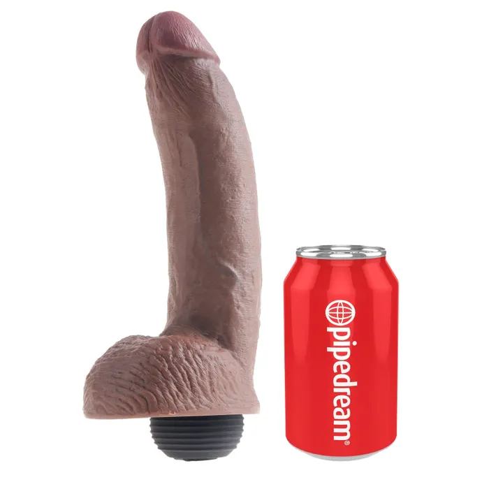 Pipedream King Cock 9 Inch Squirting Cock With Balls - Brown | Dildos Pipedream King Cock 9 Inch Squirting Cock With Balls - Brown | Dildos