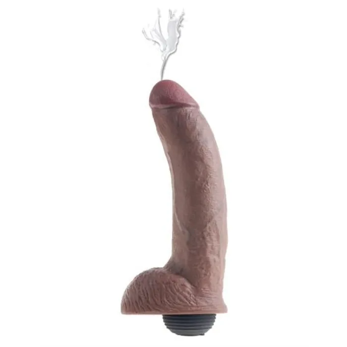 Pipedream King Cock 9 Inch Squirting Cock With Balls - Brown | Dildos Pipedream King Cock 9 Inch Squirting Cock With Balls - Brown | Dildos