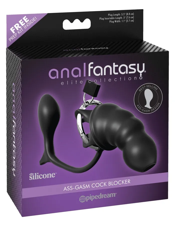 Pipedream Male Sex Toys Anal Fantasy Elite AssGasm Cock Blocker
