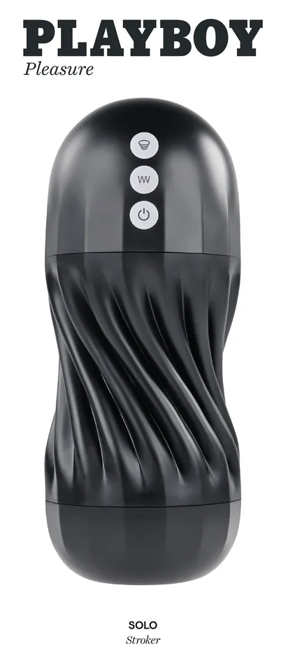 Playboy Pleasure Solo Stroker Black Playboy Pleasure Male Sex Toys