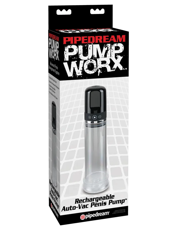 Pump Worx Rechargeable 3-Speed Auto-Vac Penis Pump | Pipedream Male Sex Toys