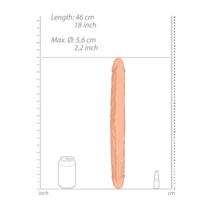 REALROCK 18'' Double Dildo-(rea103fle) | Shots Toys Dildos REALROCK 18'' Double Dildo-(rea103fle) | Shots Toys Dildos