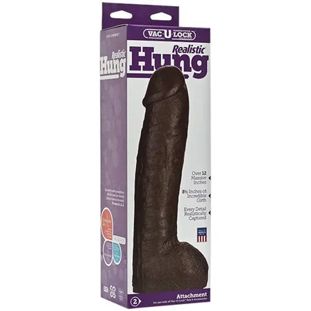 VacULock Realistic Hung Black dj Dildos