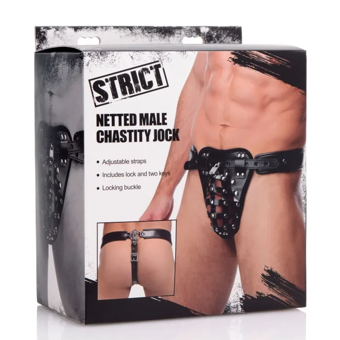 XR Brands Strict Male Sex Toys Netted Male Chastity Jock