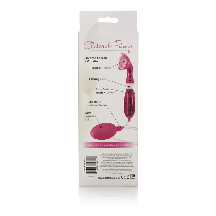 Advanced Clitoral Pump Pink California Exotic Female Sex Toys