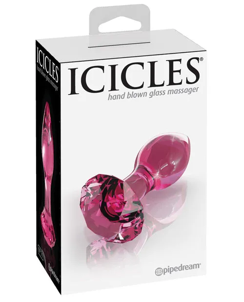 Anal Pipedream Products Icicles No 79 Hand Blown Glass Diamond Butt Plug Pink Anal Pipedream Products Icicles No 79 Hand Blown Glass Diamond Butt Plug Pink