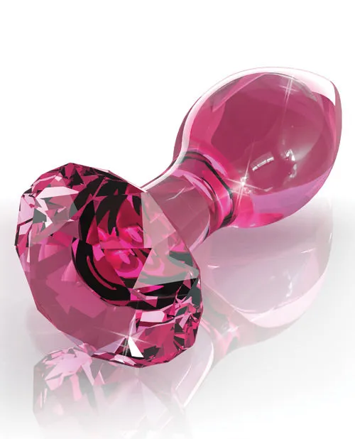 Anal Pipedream Products Icicles No 79 Hand Blown Glass Diamond Butt Plug Pink Anal Pipedream Products Icicles No 79 Hand Blown Glass Diamond Butt Plug Pink