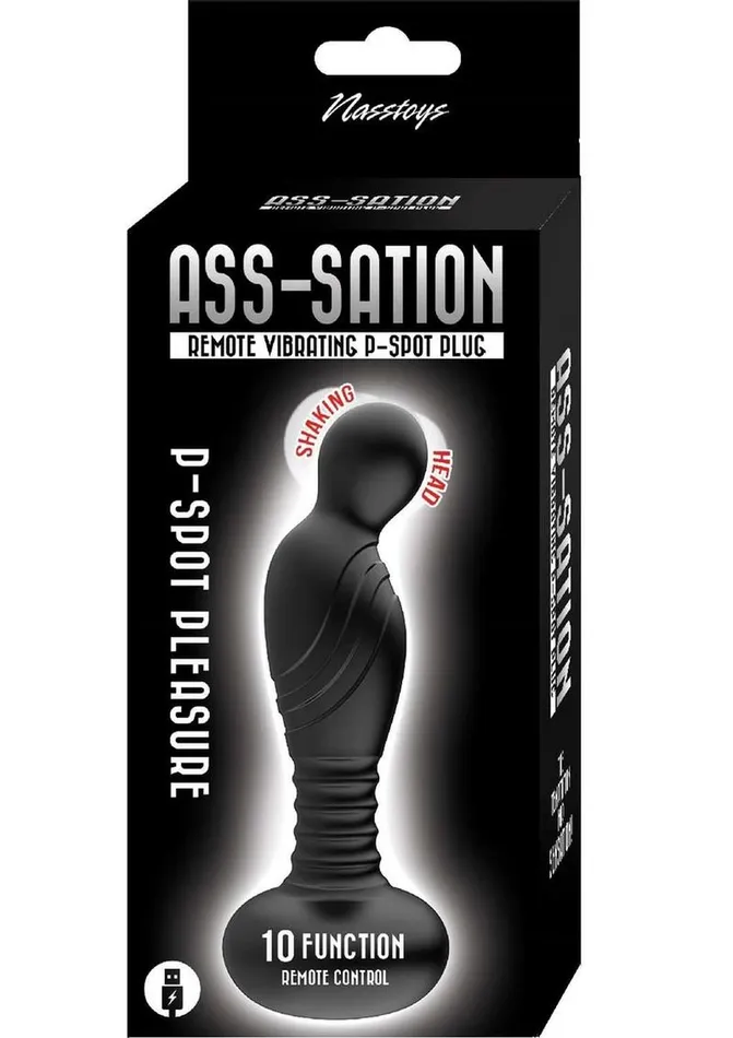 AssSation Remote Vibrating Rechargeable Silicone PSpot Plug AssSation Anal