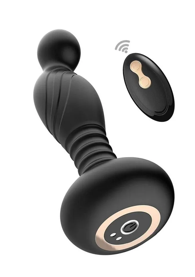 AssSation Remote Vibrating Rechargeable Silicone PSpot Plug AssSation Anal
