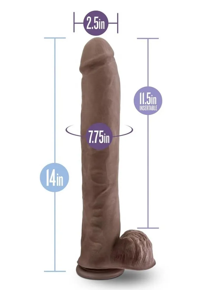 Au Naturel Dildos Au Naturel Daddy Sensa Feel Dual Density Dildo with Balls