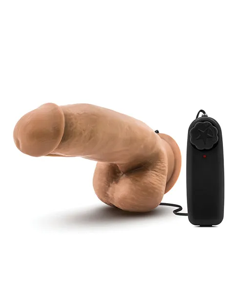 Blush Coverboy MMA Fighter 7 Vibrating Realistic Cock Mocha Blush Novelties Dildos